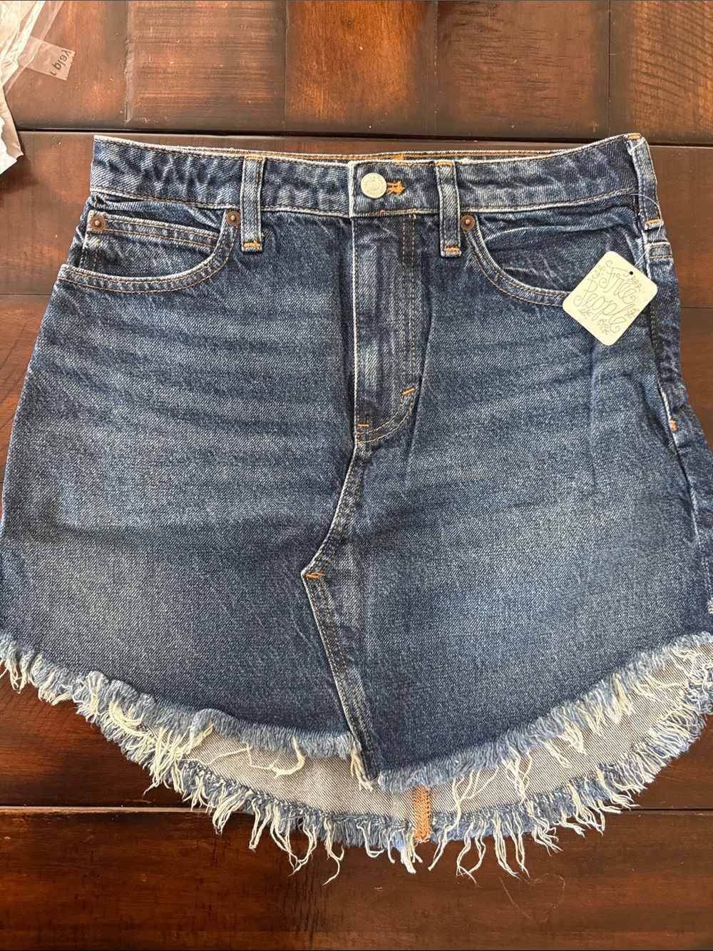 We the free Bailey denim skirt in size 26